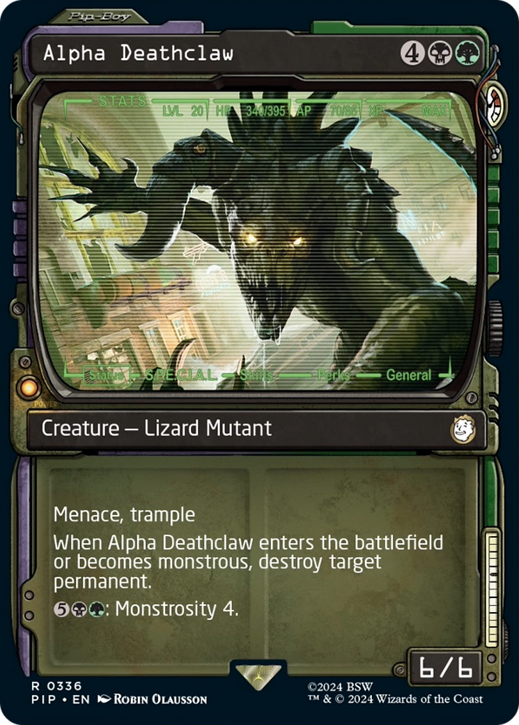 Alpha Deathclaw (Showcase) [Fallout] | Jomio and Rueliete's Cards and Comics