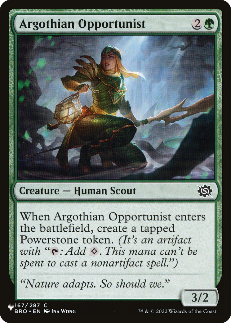 Argothian Opportunist [The List] | Jomio and Rueliete's Cards and Comics