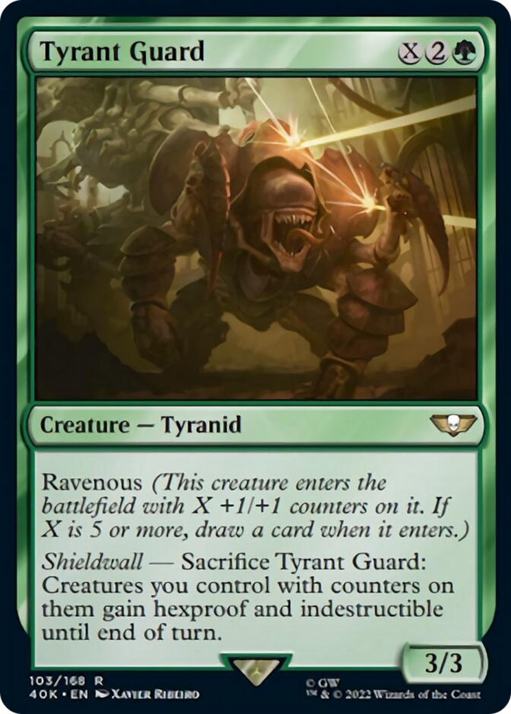 Tyrant Guard (Surge Foil) [Warhammer 40,000] | Jomio and Rueliete's Cards and Comics
