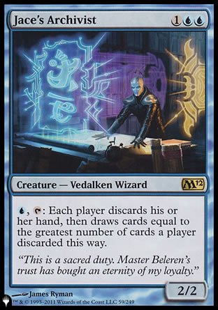 Jace's Archivist [The List] | Jomio and Rueliete's Cards and Comics