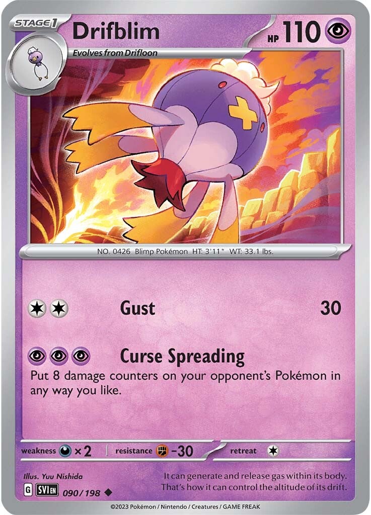 Drifblim (090/198) [Scarlet & Violet: Base Set] | Jomio and Rueliete's Cards and Comics