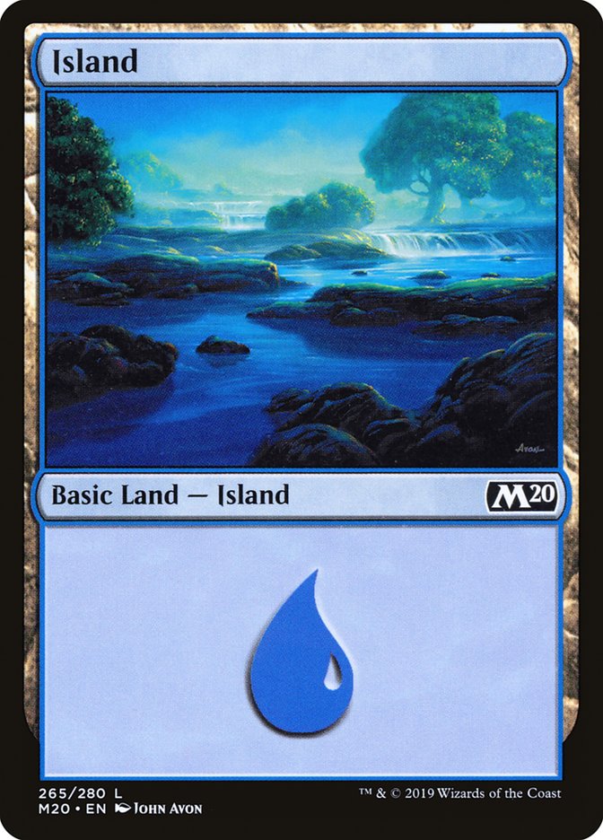 Island (265) [Core Set 2020] | Jomio and Rueliete's Cards and Comics