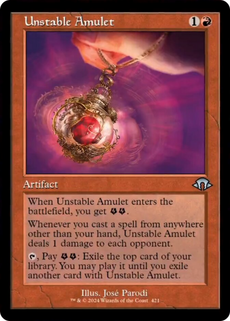Unstable Amulet (Retro) [Modern Horizons 3] | Jomio and Rueliete's Cards and Comics