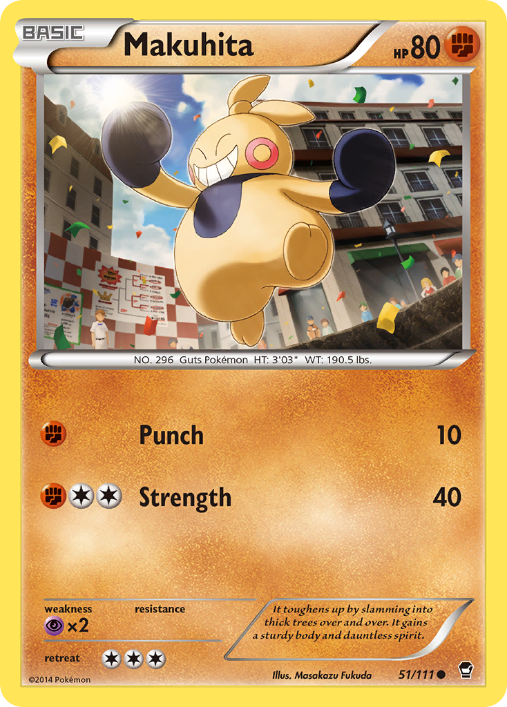 Makuhita (51/111) [XY: Furious Fists] | Jomio and Rueliete's Cards and Comics