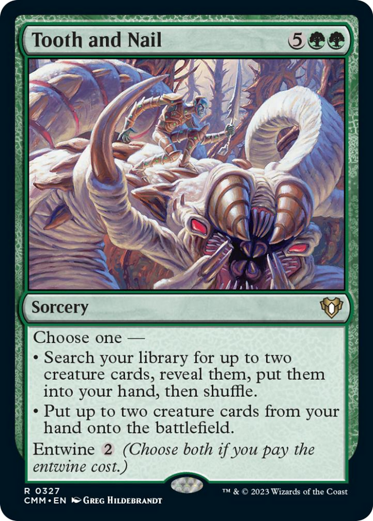 Tooth and Nail [Commander Masters] | Jomio and Rueliete's Cards and Comics