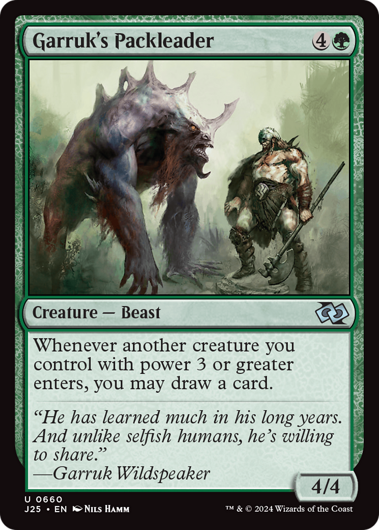 Garruk's Packleader [Foundations Jumpstart] | Jomio and Rueliete's Cards and Comics