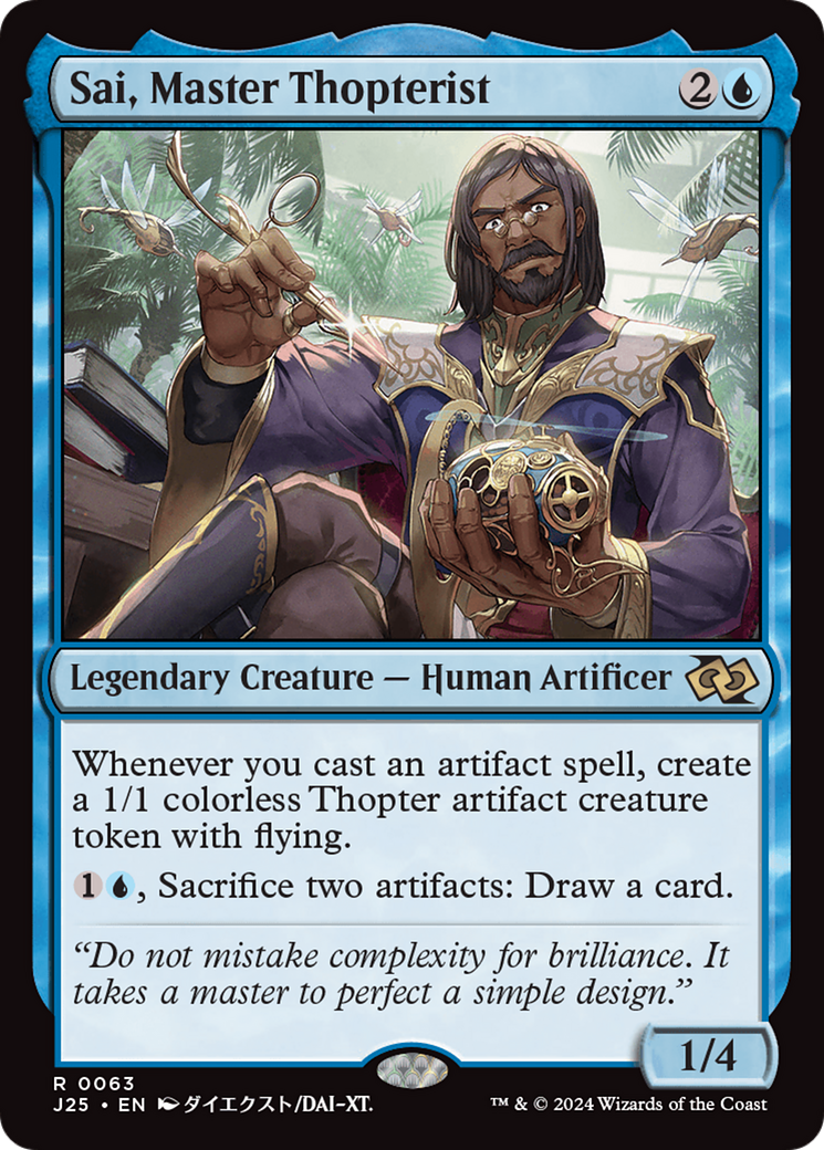 Sai, Master Thopterist (Anime) [Foundations Jumpstart] | Jomio and Rueliete's Cards and Comics