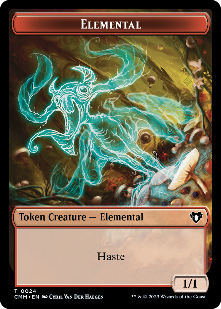 Elemental Token (24) [Commander Masters Tokens] | Jomio and Rueliete's Cards and Comics