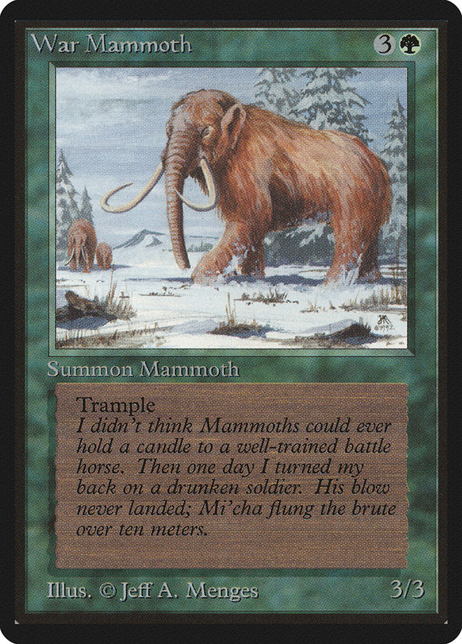 War Mammoth [Beta Edition] | Jomio and Rueliete's Cards and Comics