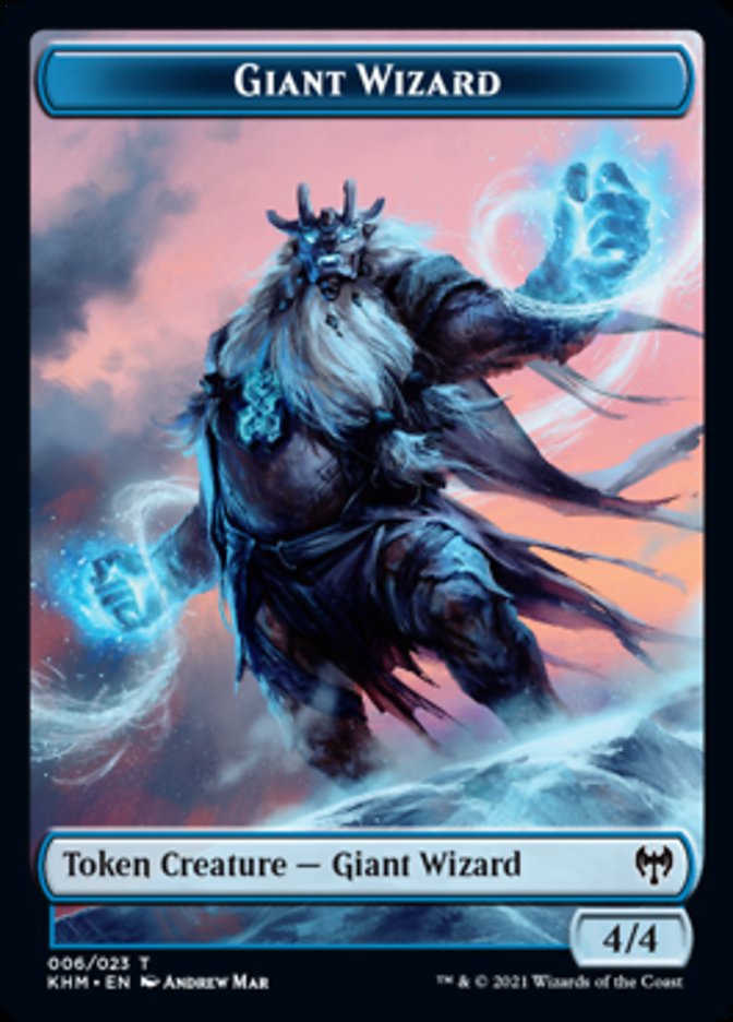 Giant Wizard Token [Kaldheim Tokens] | Jomio and Rueliete's Cards and Comics