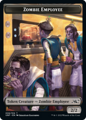 Zombie Employee // Treasure (013) Double-Sided Token [Unfinity Tokens] | Jomio and Rueliete's Cards and Comics
