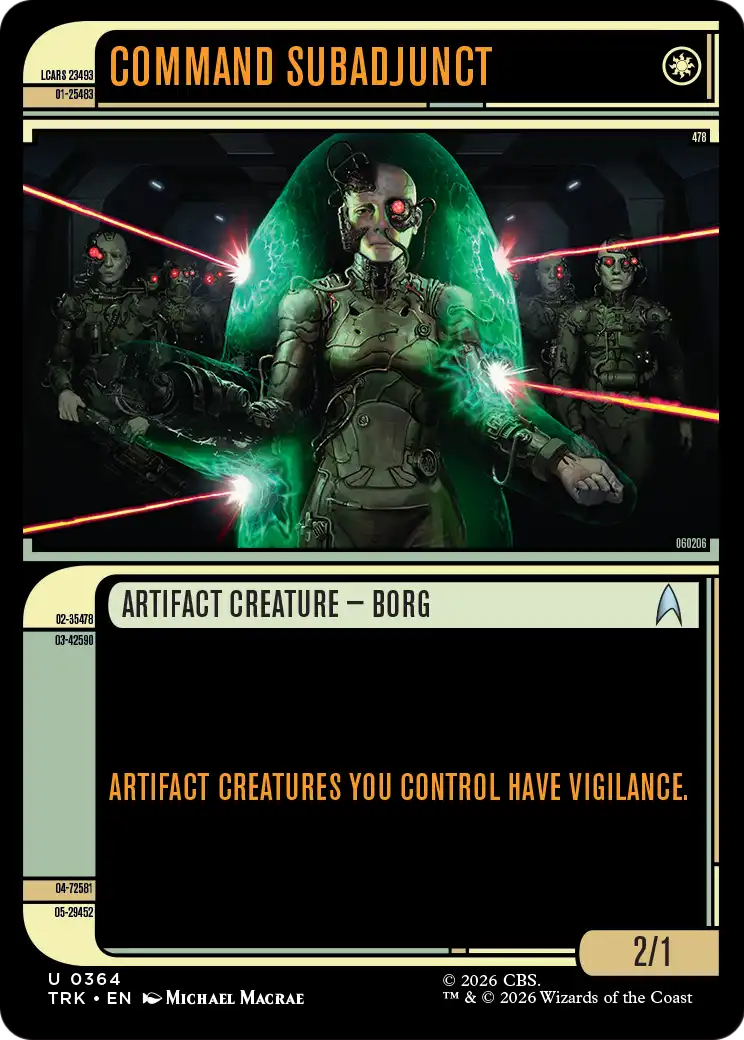 Command Subadjunct (Showcase) [Star Trek] | Jomio and Rueliete's Cards and Comics