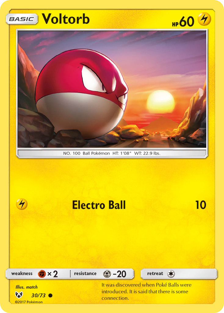 Voltorb (30/73) [Sun & Moon: Shining Legends] | Jomio and Rueliete's Cards and Comics