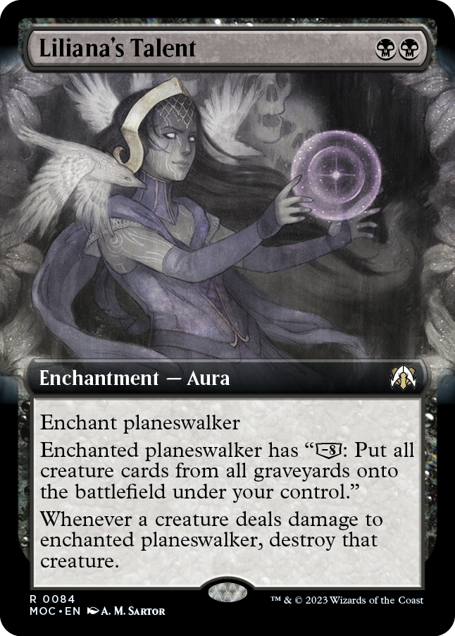 Liliana's Talent (Extended Art) [March of the Machine Commander] | Jomio and Rueliete's Cards and Comics