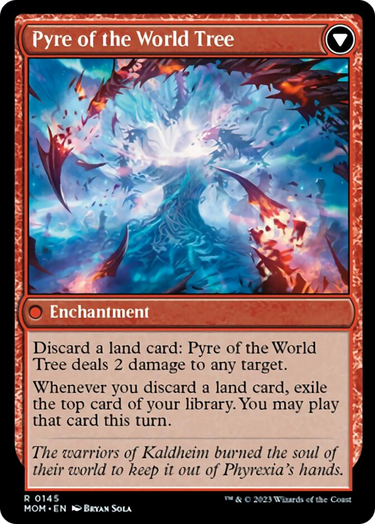 Invasion of Kaldheim // Pyre of the World Tree [March of the Machine] | Jomio and Rueliete's Cards and Comics