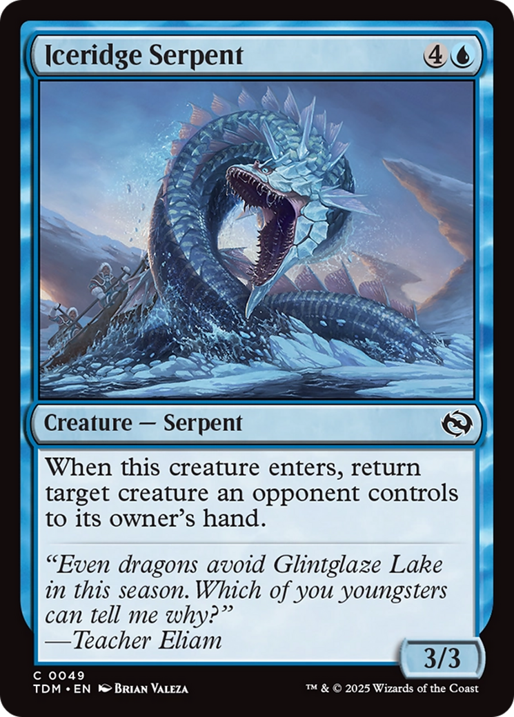 Iceridge Serpent [Tarkir: Dragonstorm] | Jomio and Rueliete's Cards and Comics