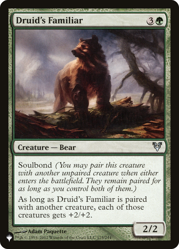 Druid's Familiar [The List] | Jomio and Rueliete's Cards and Comics