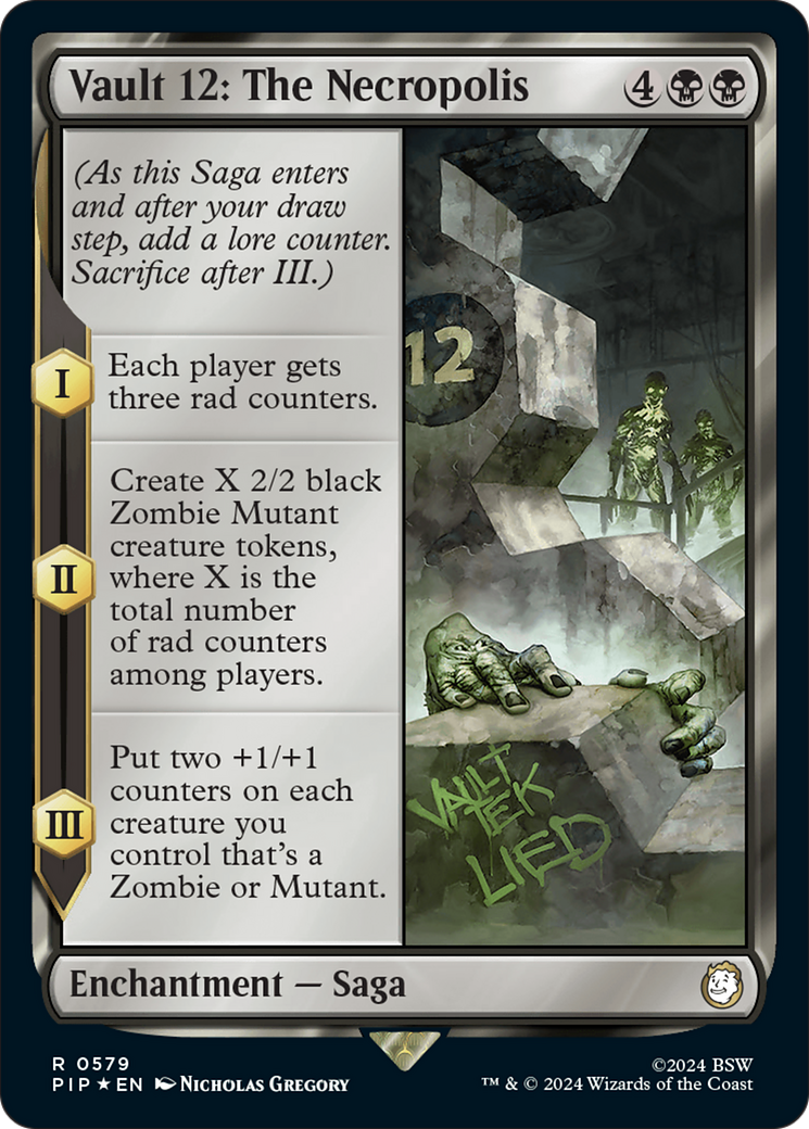 Vault 12: The Necropolis (Surge Foil) [Fallout] | Jomio and Rueliete's Cards and Comics