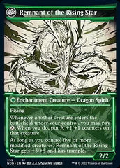 Jugan Defends the Temple // Remnant of the Rising Star (Showcase Soft Glow) [Kamigawa: Neon Dynasty] | Jomio and Rueliete's Cards and Comics