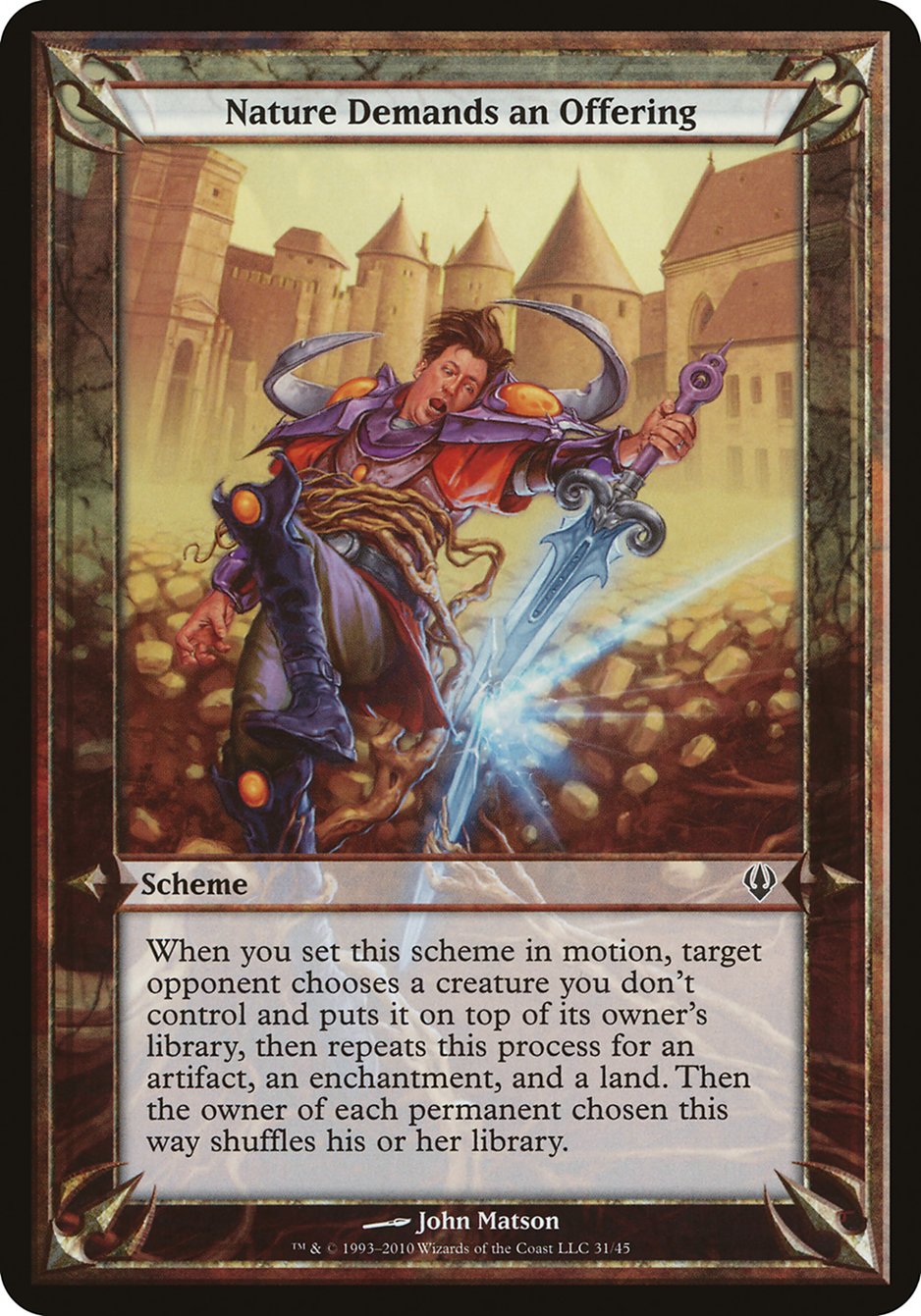 Nature Demands an Offering (Schemes) [Archenemy Schemes] | Jomio and Rueliete's Cards and Comics