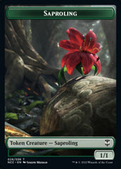 Beast // Saproling Double-Sided Token [Streets of New Capenna Commander Tokens] | Jomio and Rueliete's Cards and Comics