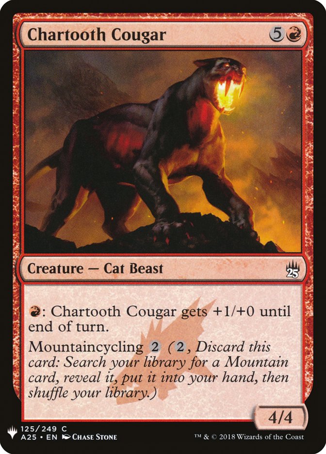Chartooth Cougar [Mystery Booster] | Jomio and Rueliete's Cards and Comics
