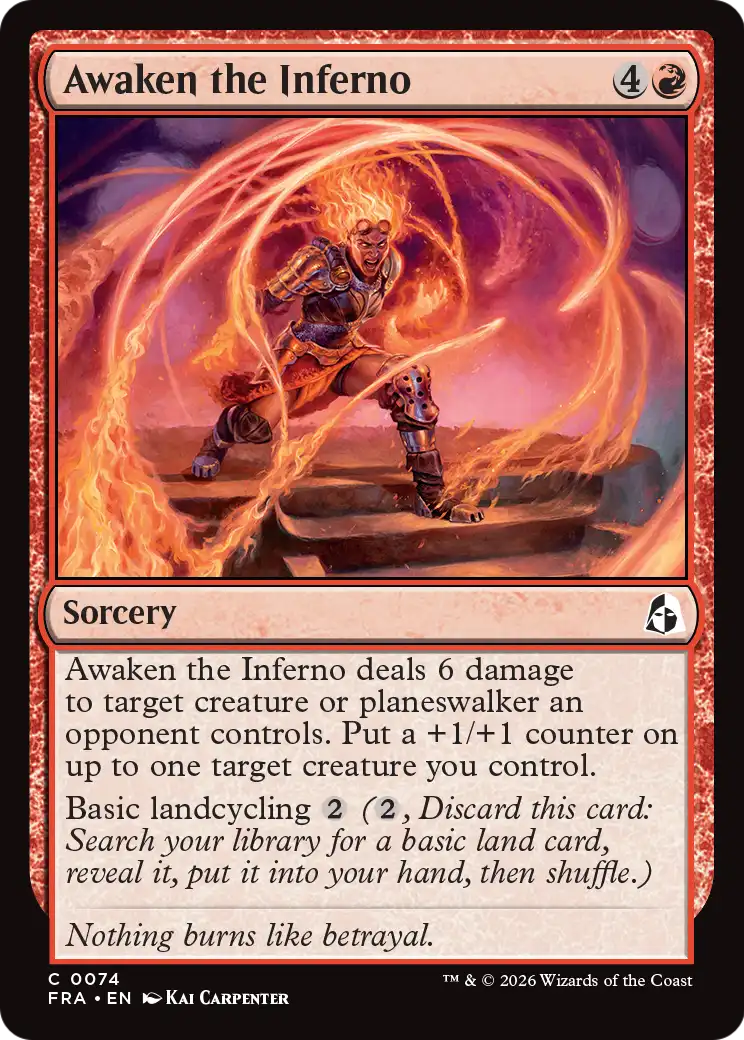 Awaken the Inferno [Reality Fracture] | Jomio and Rueliete's Cards and Comics