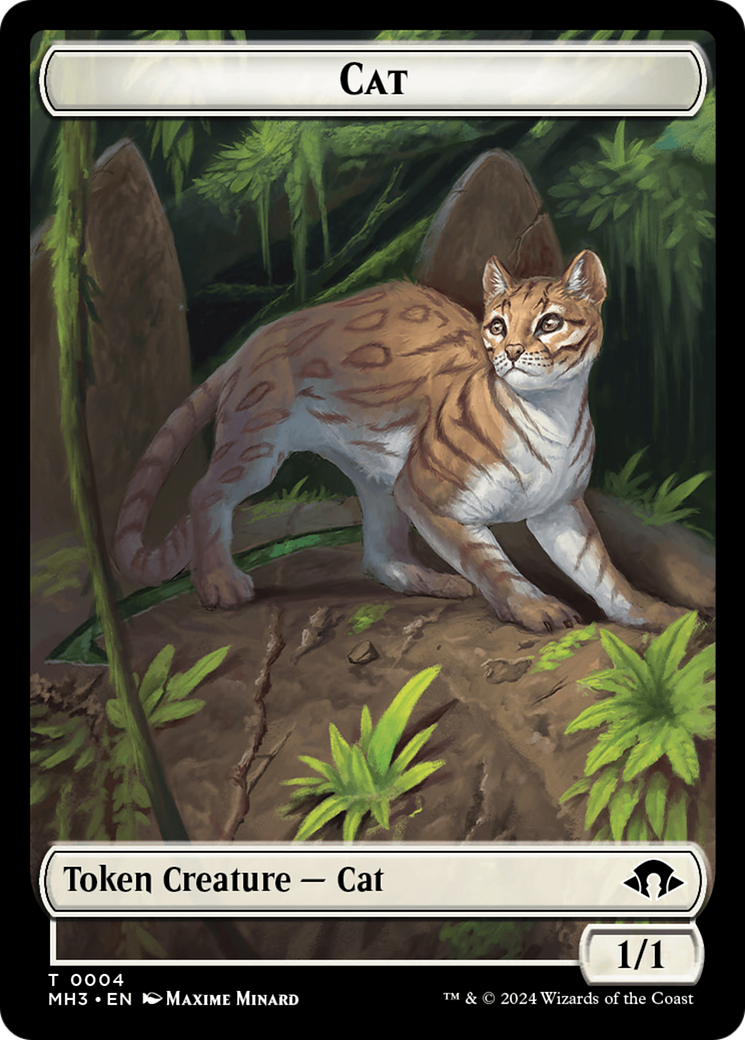 Cat // Energy Reserve Double-Sided Token [Modern Horizons 3 Tokens] | Jomio and Rueliete's Cards and Comics