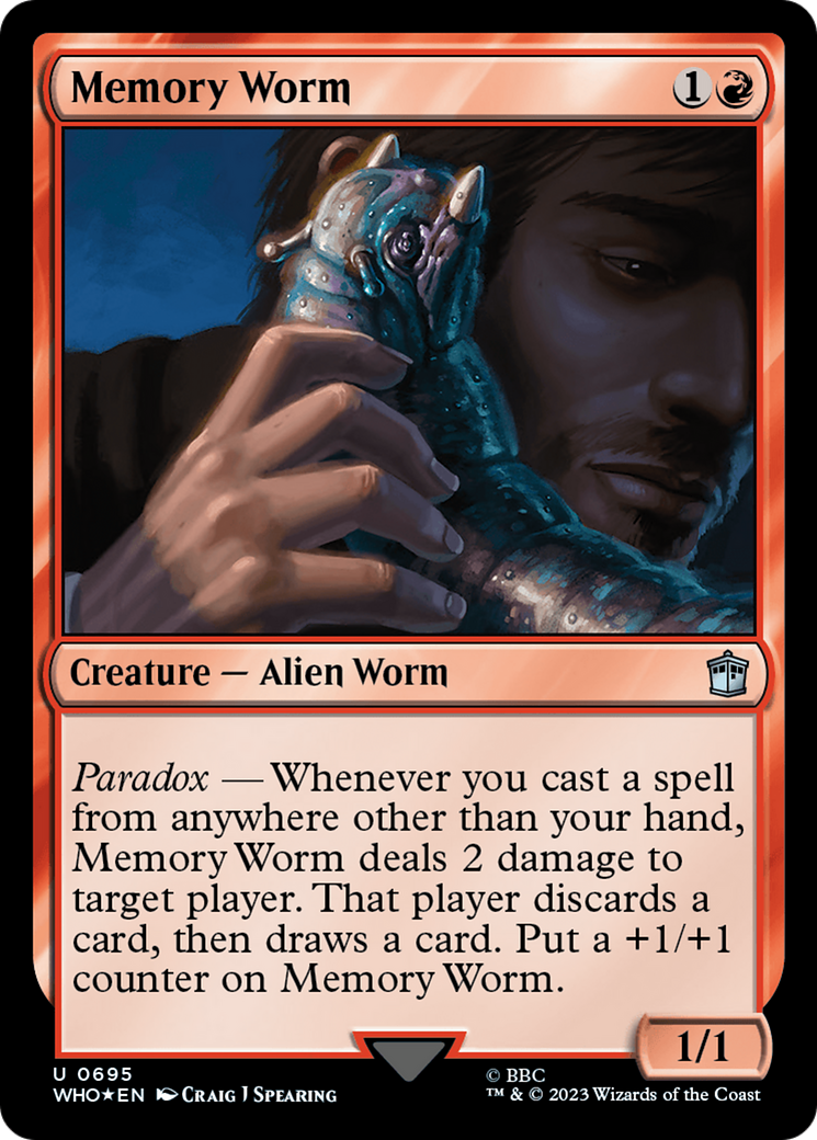 Memory Worm (Surge Foil) [Doctor Who] | Jomio and Rueliete's Cards and Comics