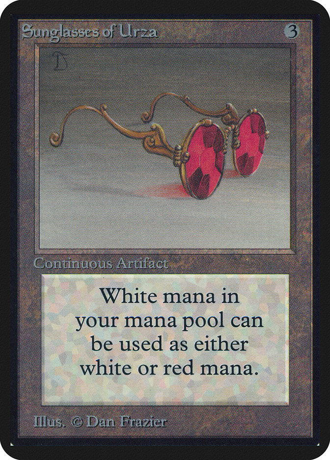 Sunglasses of Urza [Alpha Edition] | Jomio and Rueliete's Cards and Comics