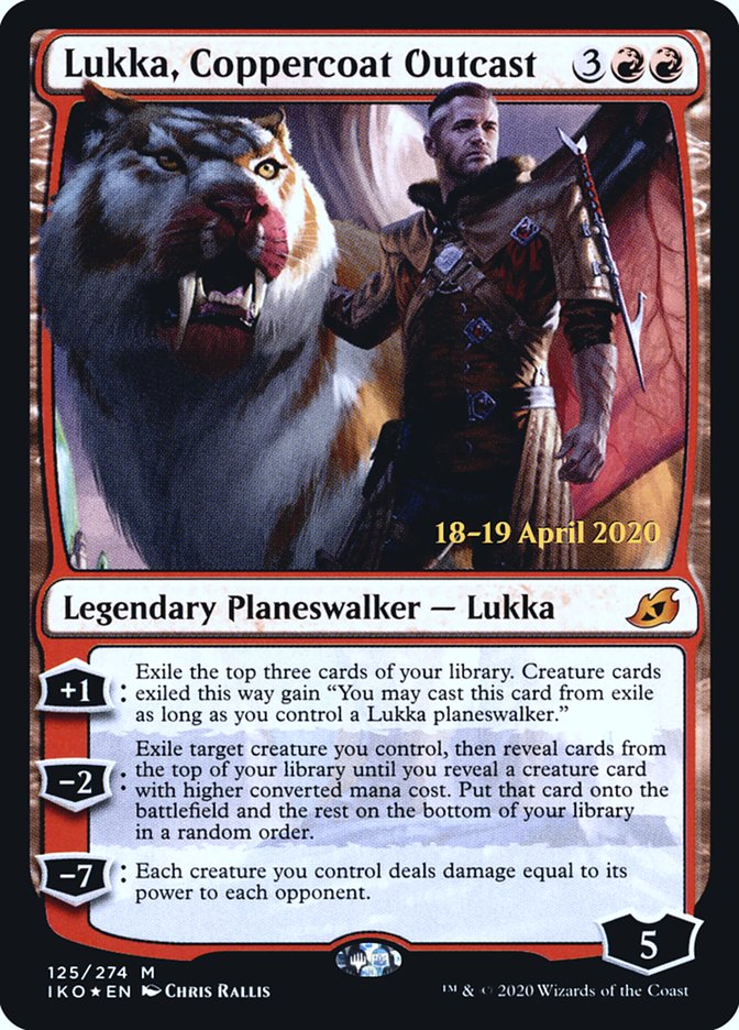 Lukka, Coppercoat Outcast [Ikoria: Lair of Behemoths Prerelease Promos] | Jomio and Rueliete's Cards and Comics