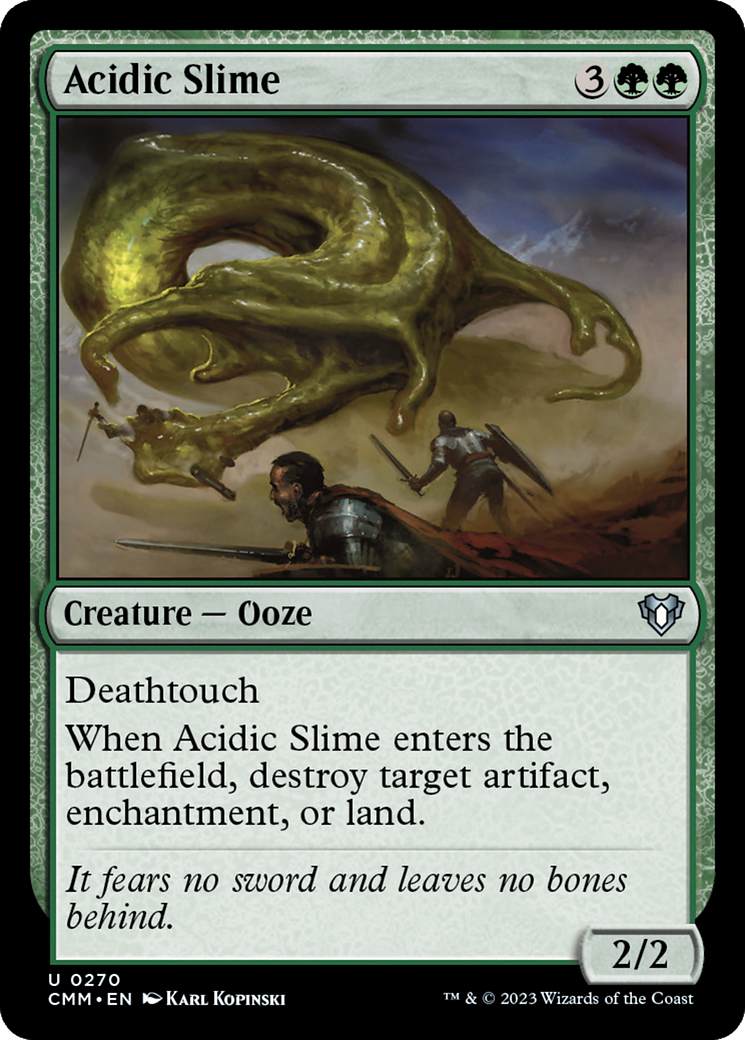 Acidic Slime [Commander Masters] | Jomio and Rueliete's Cards and Comics