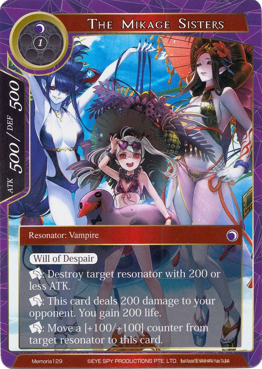 The Mikage Sisters (Memoria129) [Alice Origin Memoria Cards] | Jomio and Rueliete's Cards and Comics