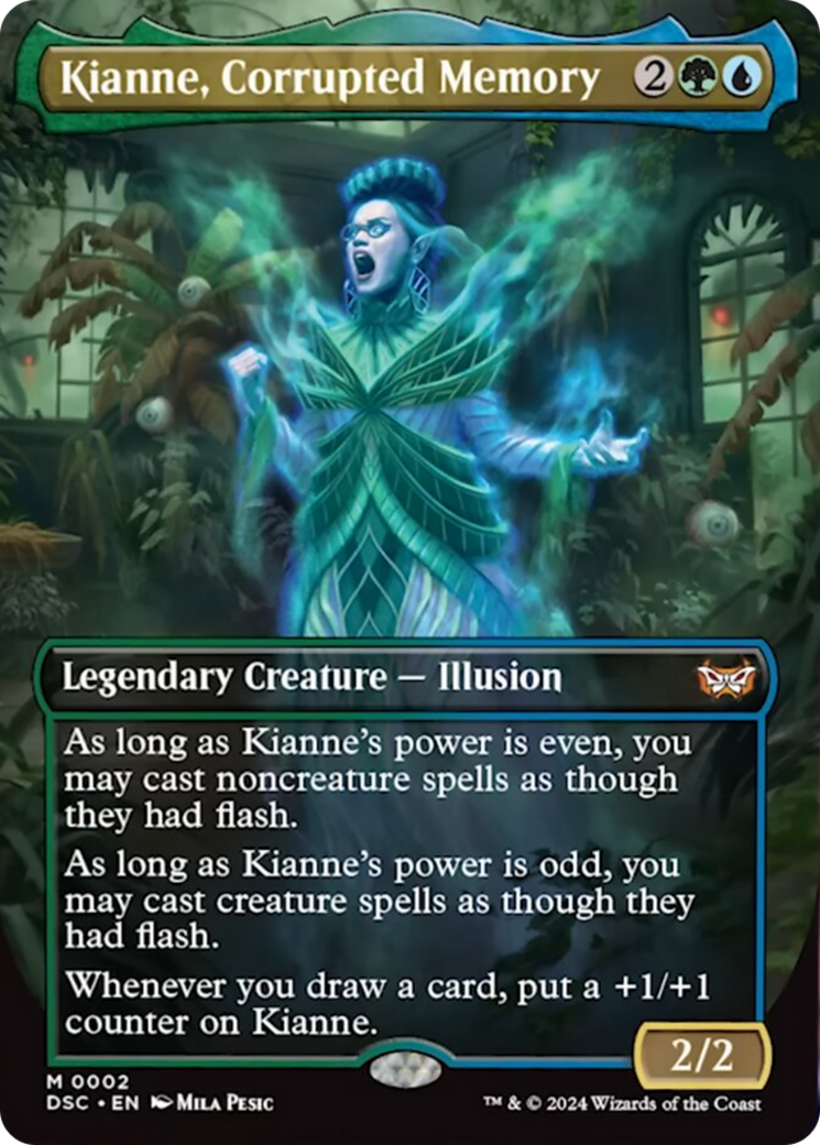Kianne, Corrupted Memory (Borderless) [Duskmourn: House of Horror Commander] | Jomio and Rueliete's Cards and Comics