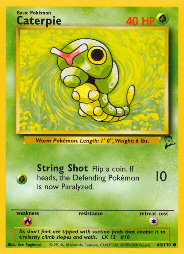 Caterpie (68/130) [Base Set 2] | Jomio and Rueliete's Cards and Comics