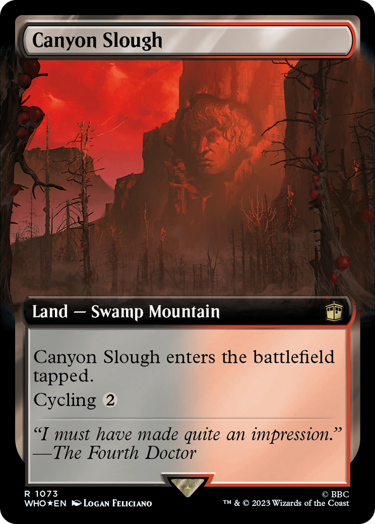 Canyon Slough (Extended Art) (Surge Foil) [Doctor Who] | Jomio and Rueliete's Cards and Comics