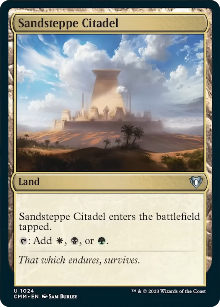Sandsteppe Citadel [Commander Masters] | Jomio and Rueliete's Cards and Comics