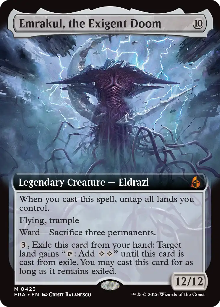 Emrakul, the Exigent Doom (Extended Art) [Reality Fracture] | Jomio and Rueliete's Cards and Comics