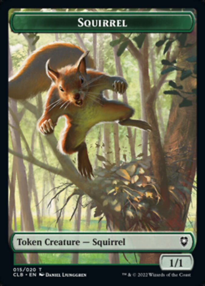 Squirrel Token [Commander Legends: Battle for Baldur's Gate Tokens] | Jomio and Rueliete's Cards and Comics