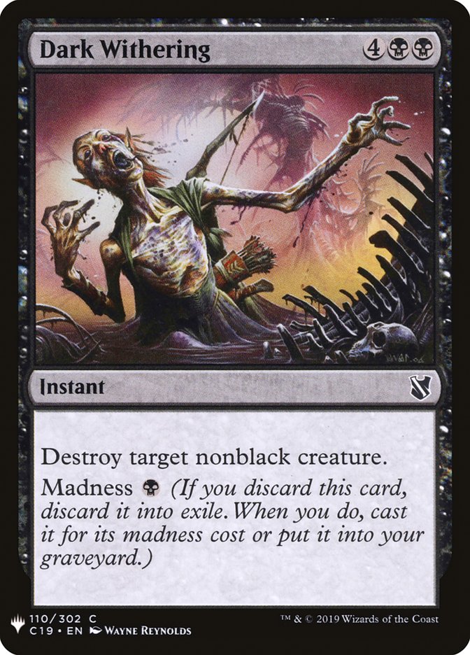 Dark Withering [Mystery Booster] | Jomio and Rueliete's Cards and Comics