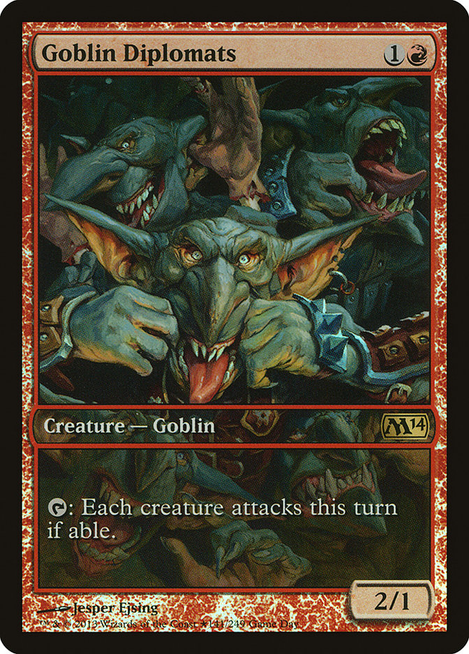 Goblin Diplomats (Game Day) [Magic 2014 Promos] | Jomio and Rueliete's Cards and Comics
