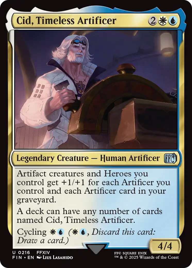 Cid, Timeless Artificer (0216) [FINAL FANTASY] | Jomio and Rueliete's Cards and Comics