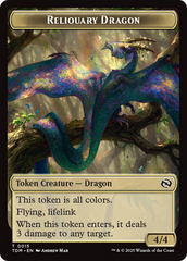 Reliquary Dragon // Dragon (0011) Double-Sided Token [Tarkir: Dragonstorm Tokens] | Jomio and Rueliete's Cards and Comics