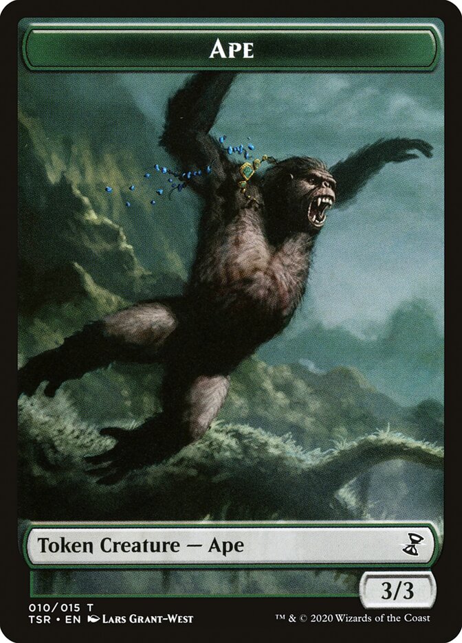 Angel // Ape Double-Sided Token [Double Masters Tokens] | Jomio and Rueliete's Cards and Comics