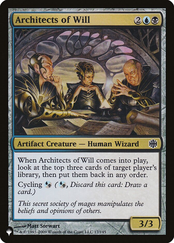 Architects of Will [The List] | Jomio and Rueliete's Cards and Comics