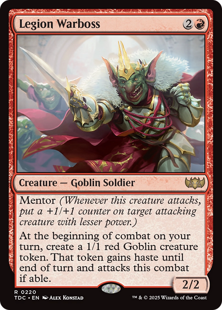 Legion Warboss [Tarkir: Dragonstorm Commander] | Jomio and Rueliete's Cards and Comics