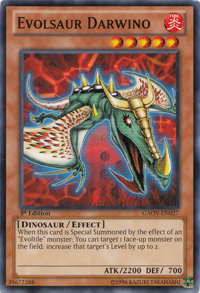 Evolsaur Darwino [GAOV-EN027] Common | Jomio and Rueliete's Cards and Comics
