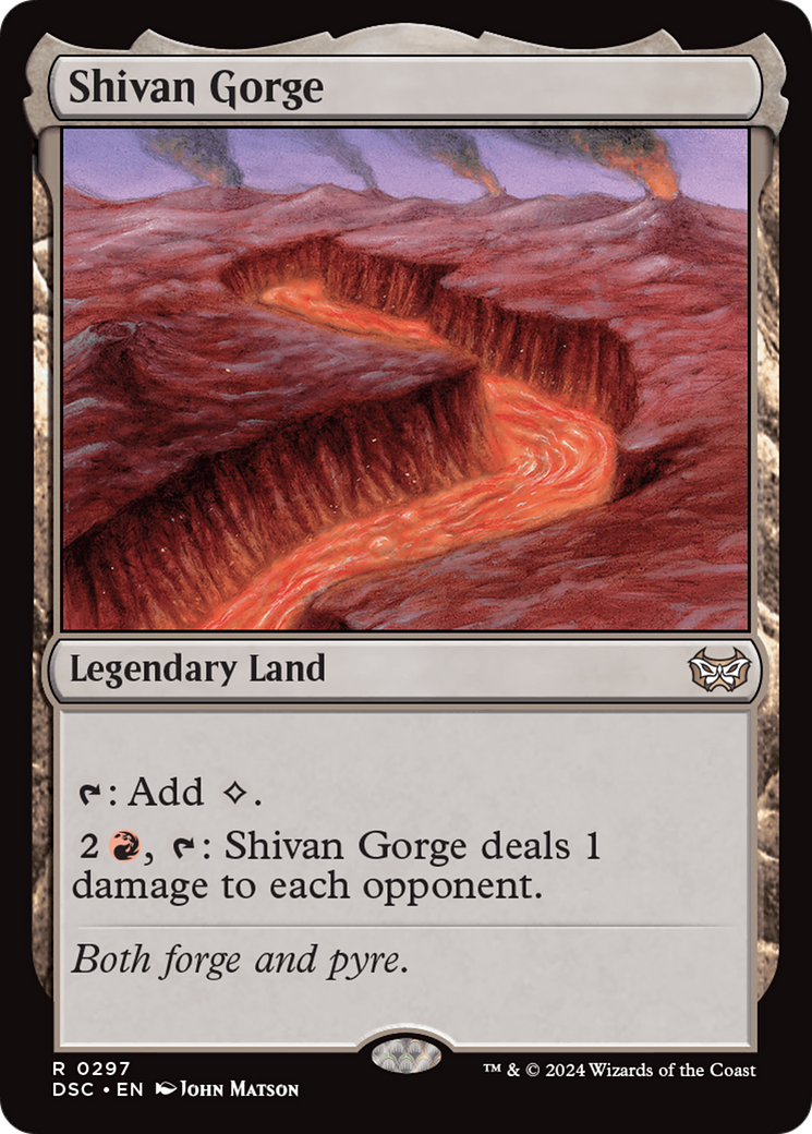 Shivan Gorge [Duskmourn: House of Horror Commander] | Jomio and Rueliete's Cards and Comics