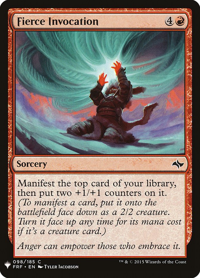 Fierce Invocation [Mystery Booster] | Jomio and Rueliete's Cards and Comics