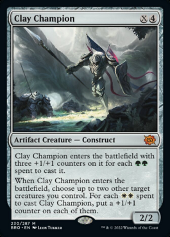 Clay Champion (Promo Pack) [The Brothers' War Promos] | Jomio and Rueliete's Cards and Comics